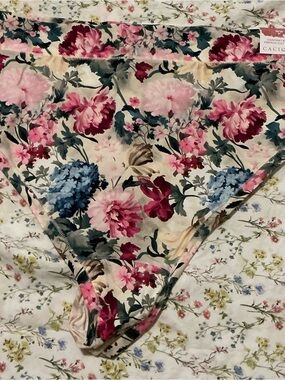 Cacique Floral Cotton Bikini Panty in Pink, Blue, Cream